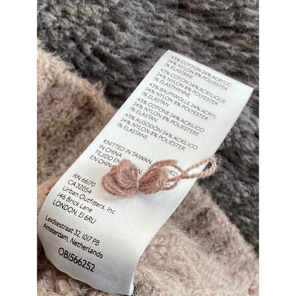 Anthropologie Maeve Women's Knit Cowl-Neck Pullover Chunky Sweater Tan SZ Medium - Picture 7 of 9